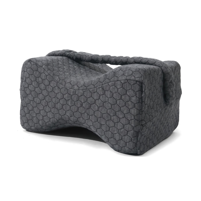 Coussin genoux ergonomique avec sangle – pour dormir sur le côté